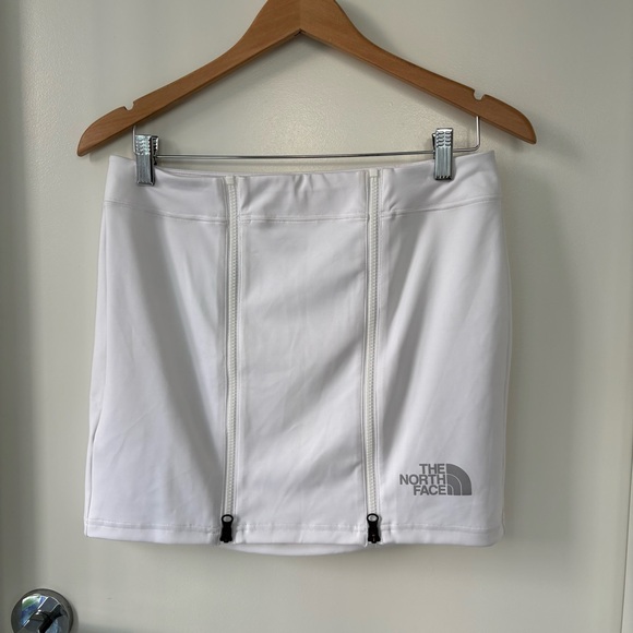 The North Face Dresses & Skirts - The North Face White Mini Skirt with Grey Logo